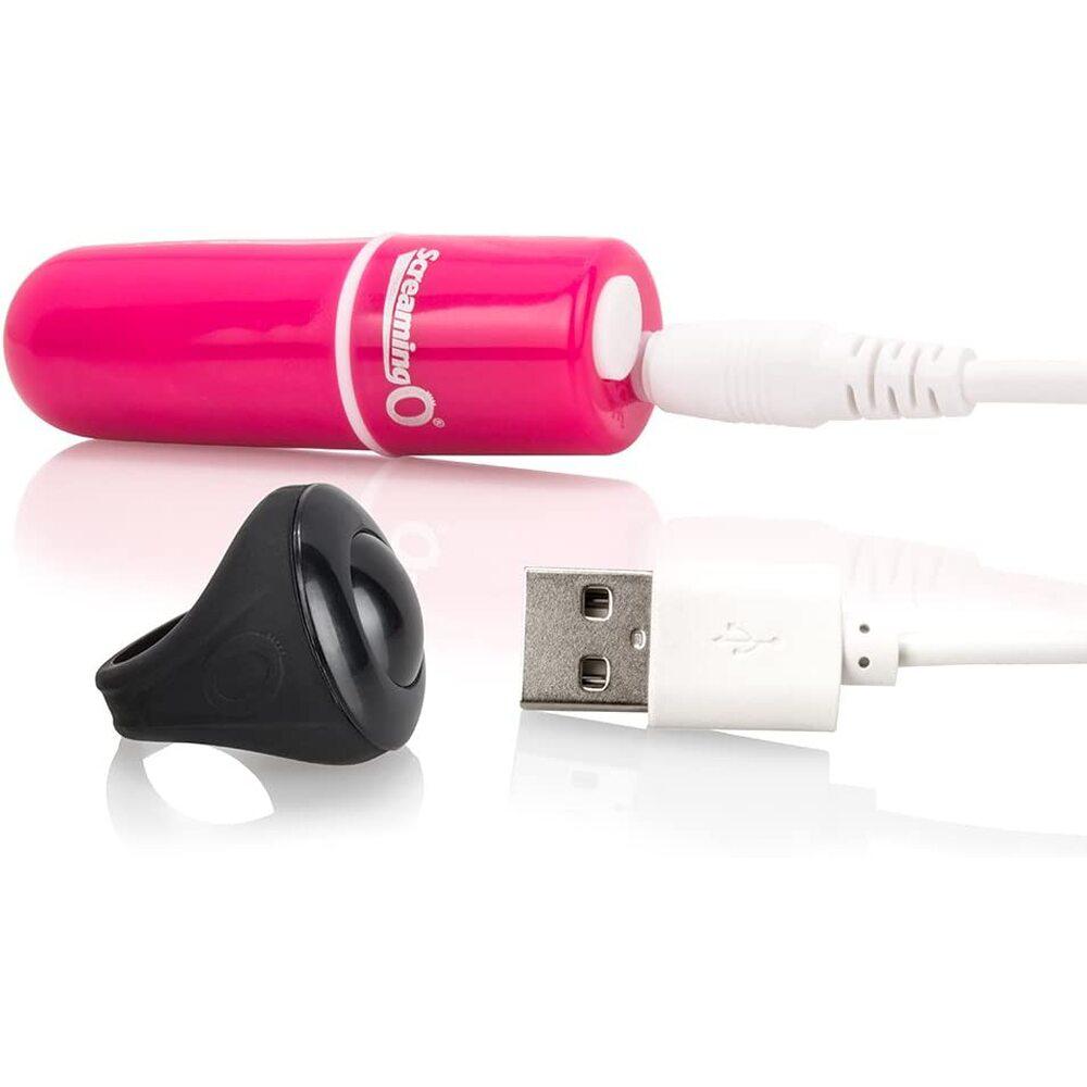 Screaming O Charged Vooom Pink Remote Control Bullet Vibe-Katys Boutique