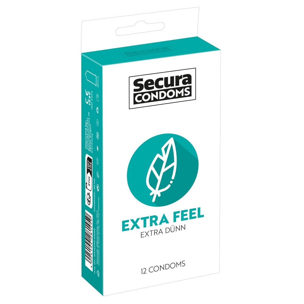 Secura Condoms 12 Pack Extra Feel-Katys Boutique