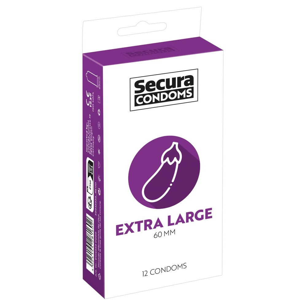 Secura Condoms 12 Pack Extra Large-Katys Boutique