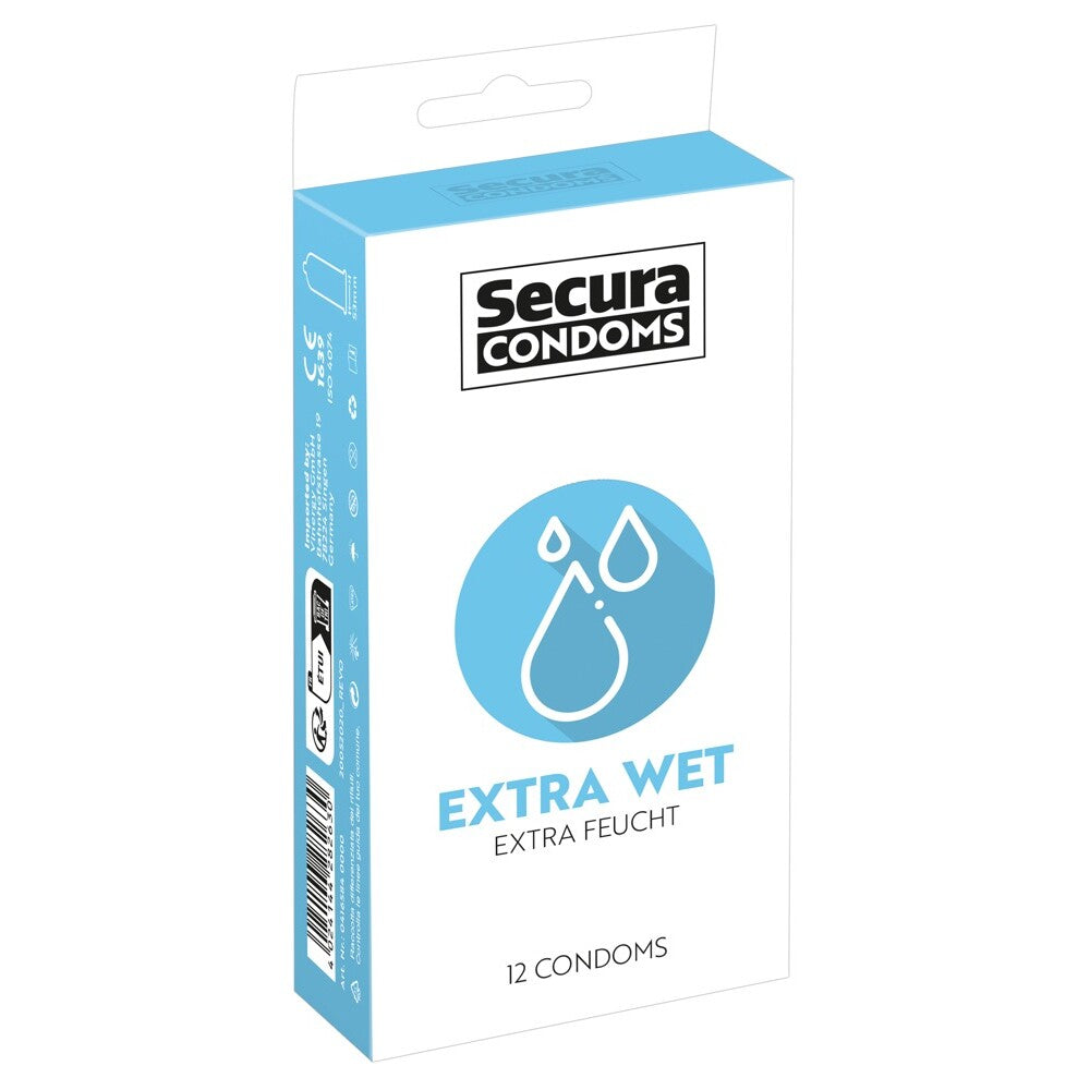 Secura Condoms 12 Pack Extra Wet-Katys Boutique