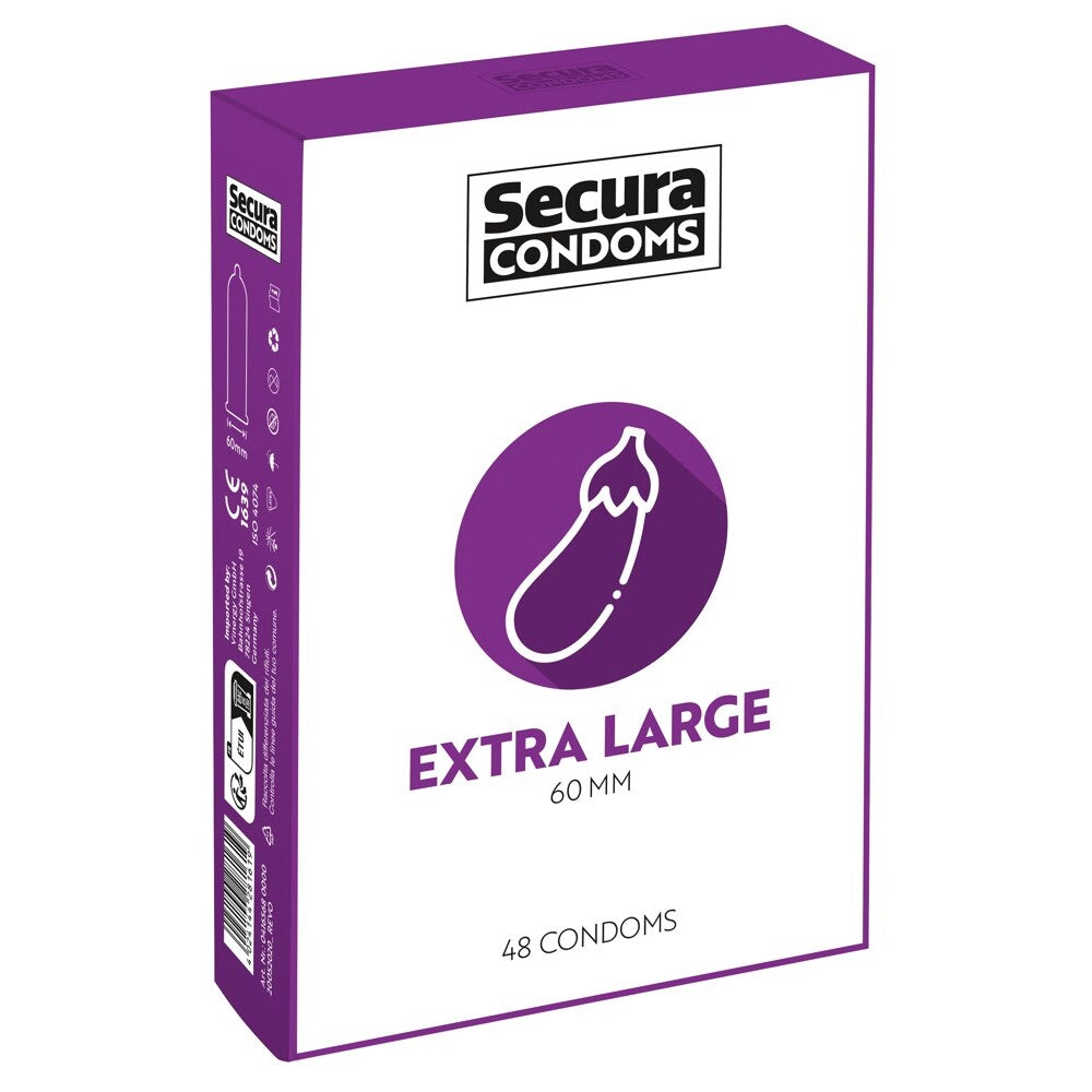 Secura Condoms 48 Pack Extra Large-Katys Boutique