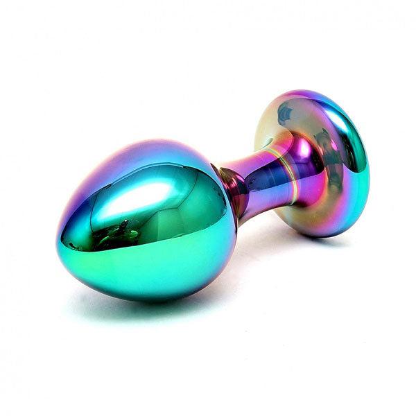 Sensual Multi Coloured Glass Melany Anal Dildo-Katys Boutique