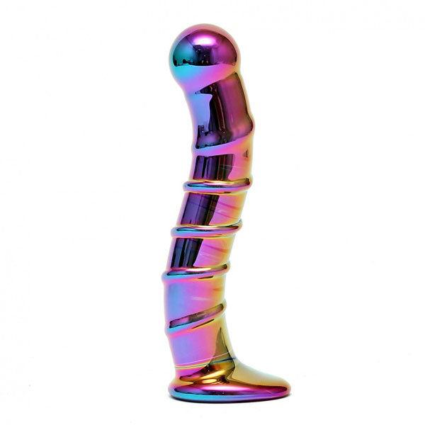 Sensual Multi Coloured Glass Nikita Dildo-Katys Boutique