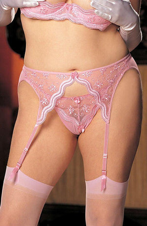 Shirley Of Hollywood X622 Pink Garter Belt-Katys Boutique