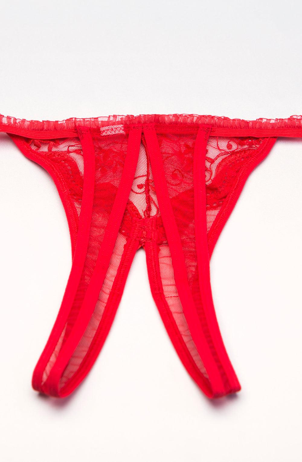 Shirley Of Hollywood 10 Thong Red-Katys Boutique