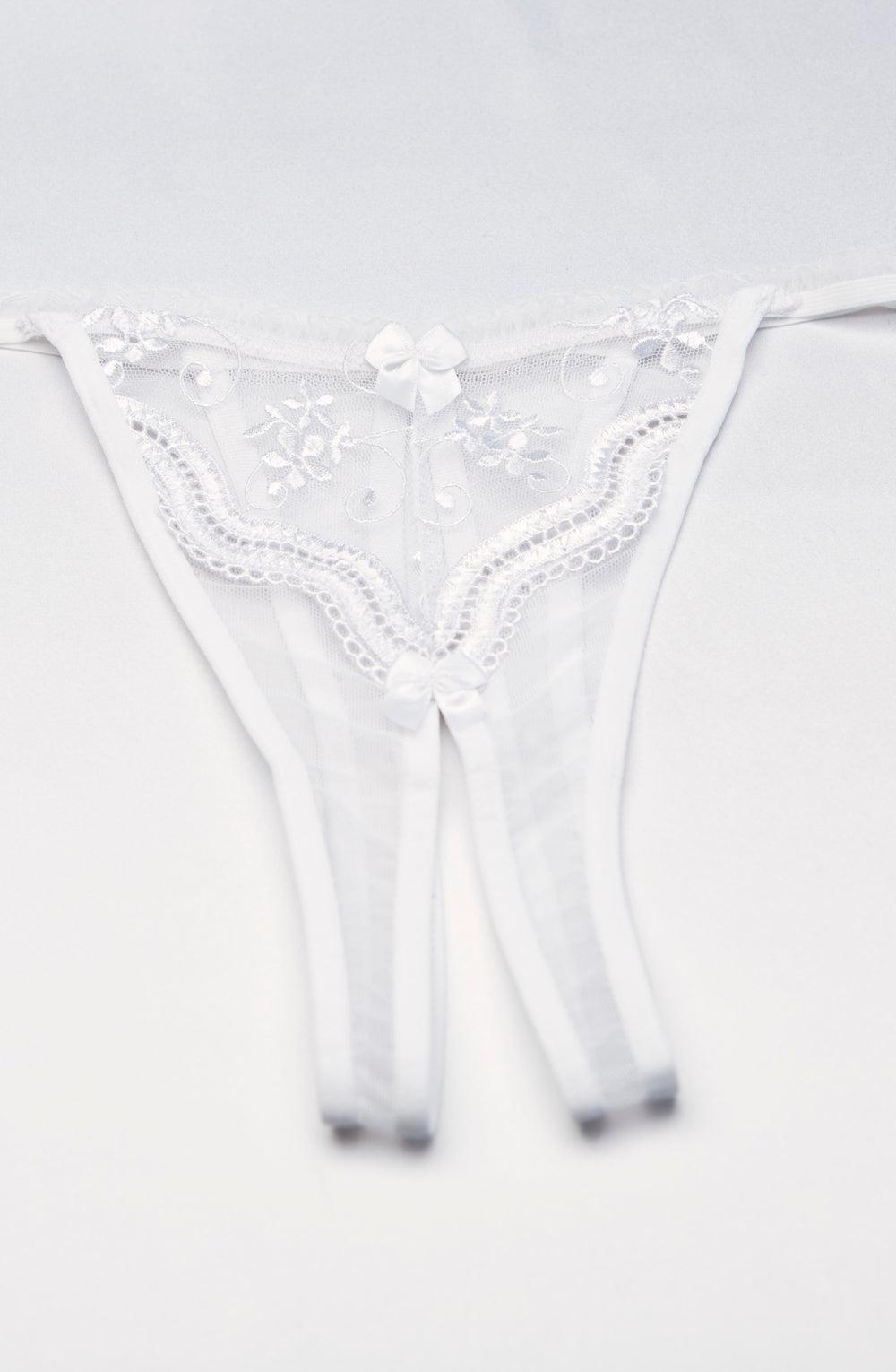 Shirley Of Hollywood 10 Thong White-Katys Boutique