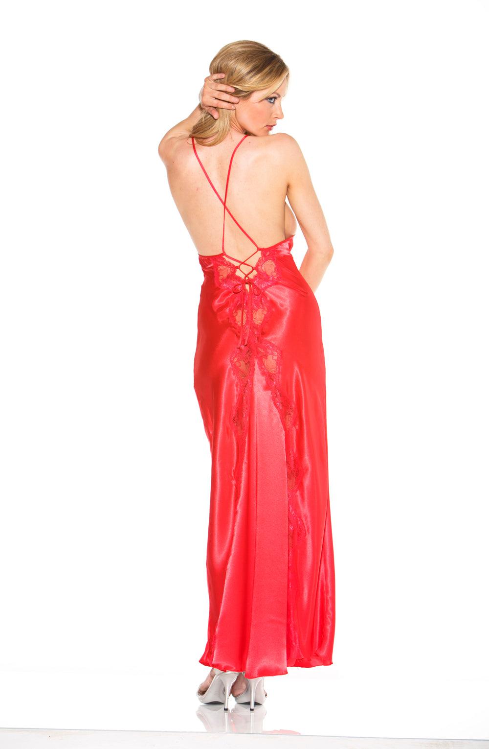 Shirley Of Hollywood 20300 Red Long Gown-Katys Boutique