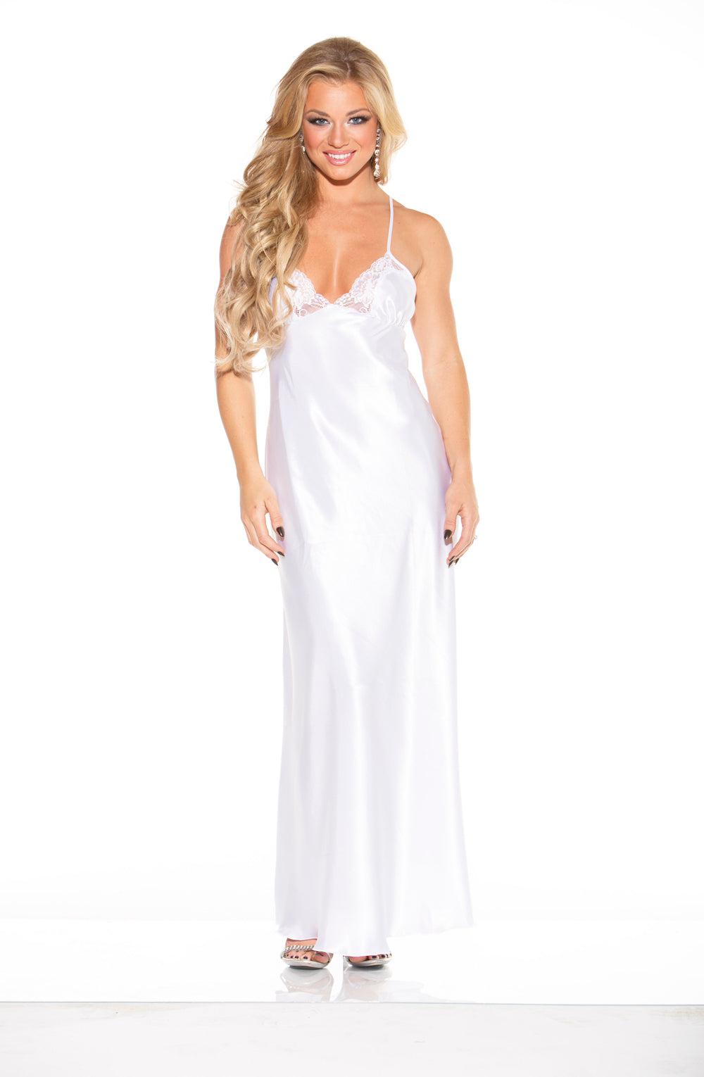 Shirley Of Hollywood 20300 White Long Gown-Katys Boutique