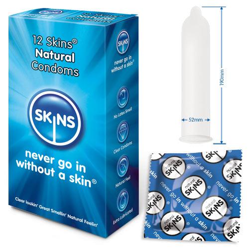 Skins Condoms Natural 12 Pack-Katys Boutique