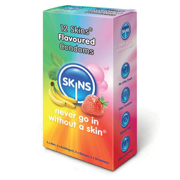 Skins Flavoured Condoms 12 Pack-Katys Boutique