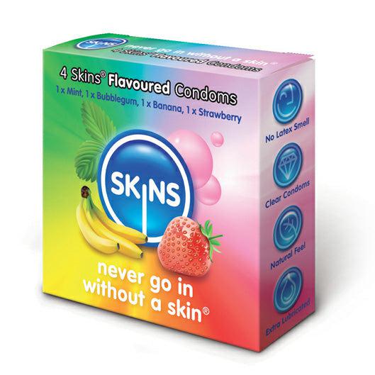 Skins Flavoured Condoms 4 Pack-Katys Boutique