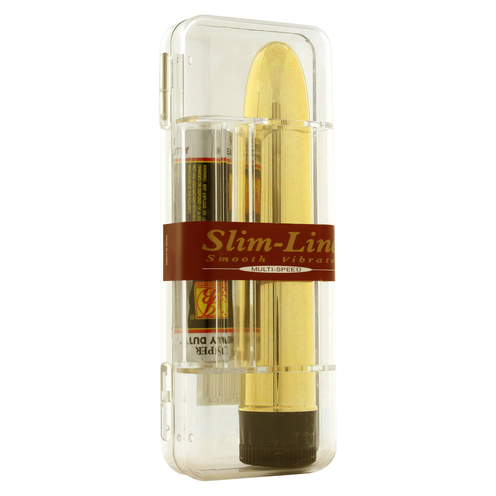 Slimline Smooth Multi Speed Vibrator Gold-Katys Boutique