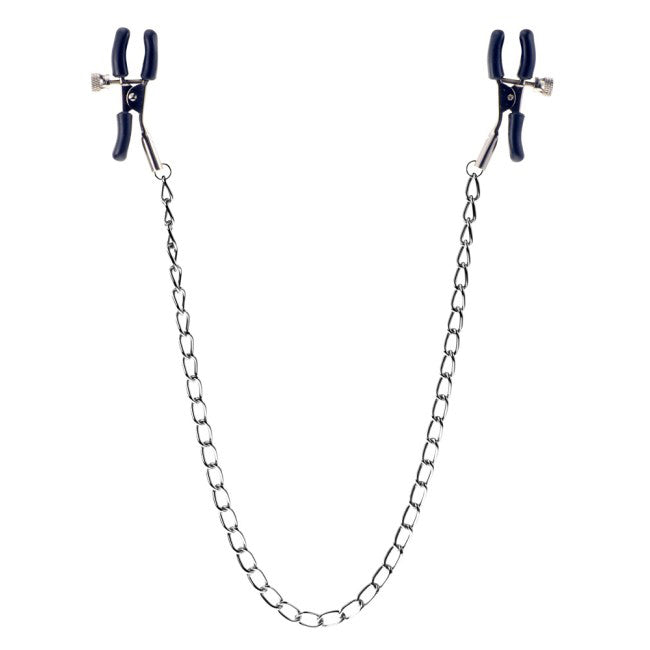 Squeeze And Please Nipple Clamps With Chain-Katys Boutique