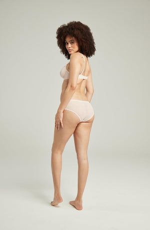 The Sheer Deco Hipster Brief Blush Pink-Katys Boutique
