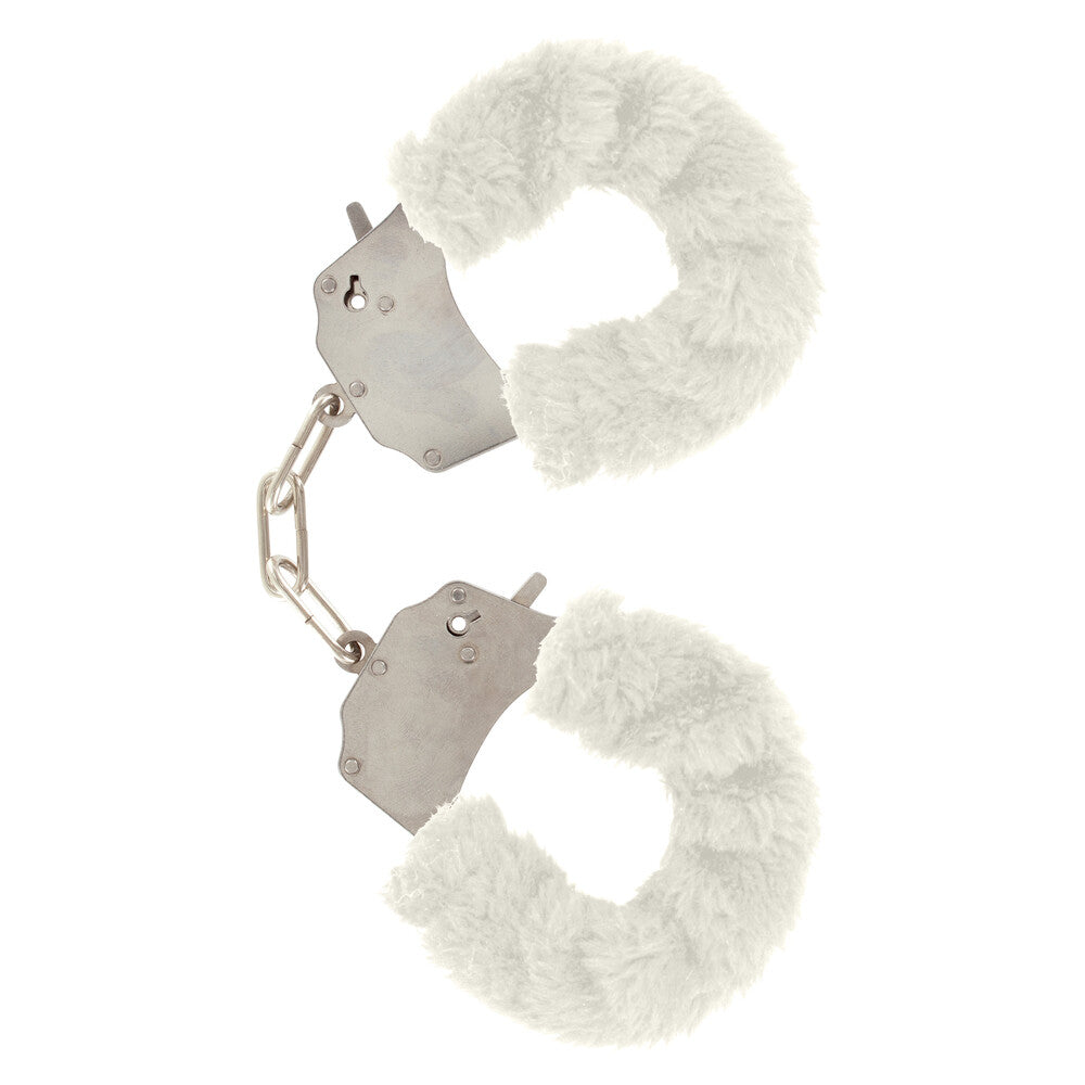 ToyJoy Furry Fun Wrist Cuffs White-Katys Boutique