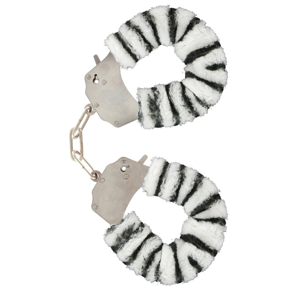 ToyJoy Furry Fun Wrist Cuffs Zebra-Katys Boutique