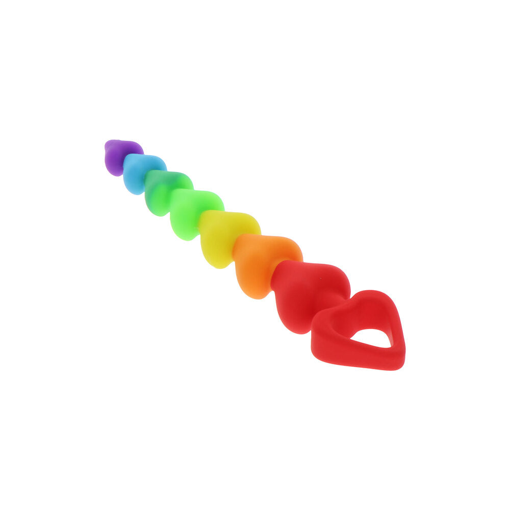 ToyJoy Rainbow Heart Anal Beads-Katys Boutique