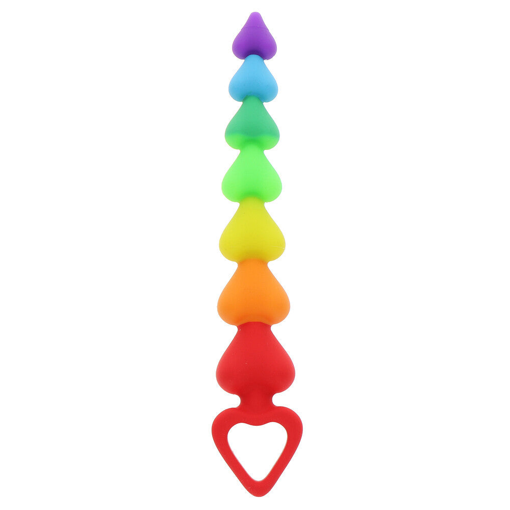 ToyJoy Rainbow Heart Anal Beads-Katys Boutique