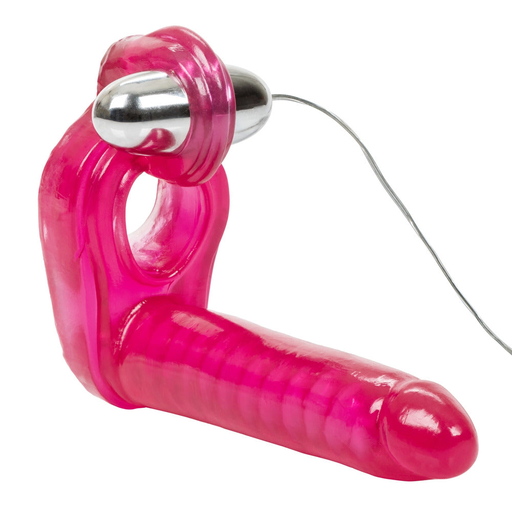 Ultimate Triple Stimulator Vibrating Cock Ring With Dong-Katys Boutique