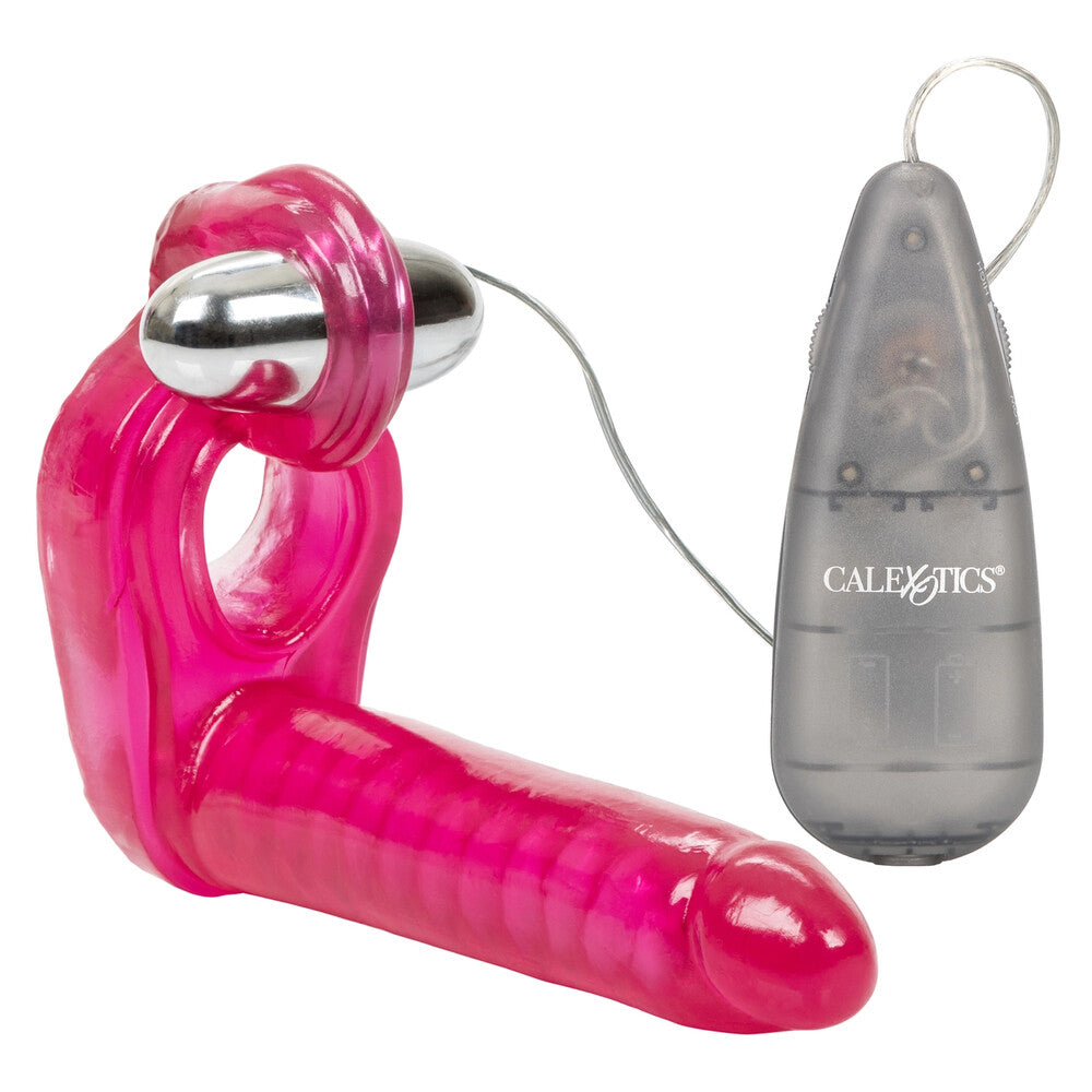 Ultimate Triple Stimulator Vibrating Cock Ring With Dong-Katys Boutique