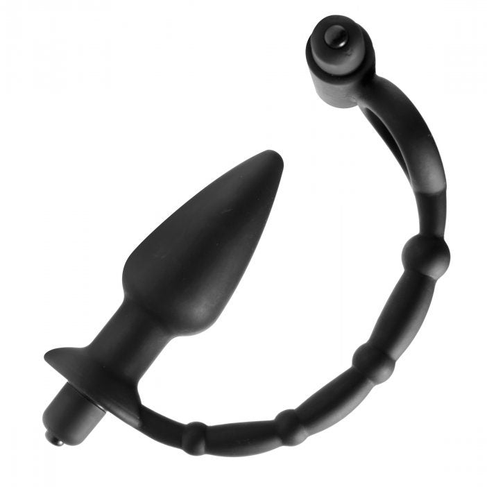 Viaticus Dual Cock Ring And Anal Plug Vibrator-Katys Boutique