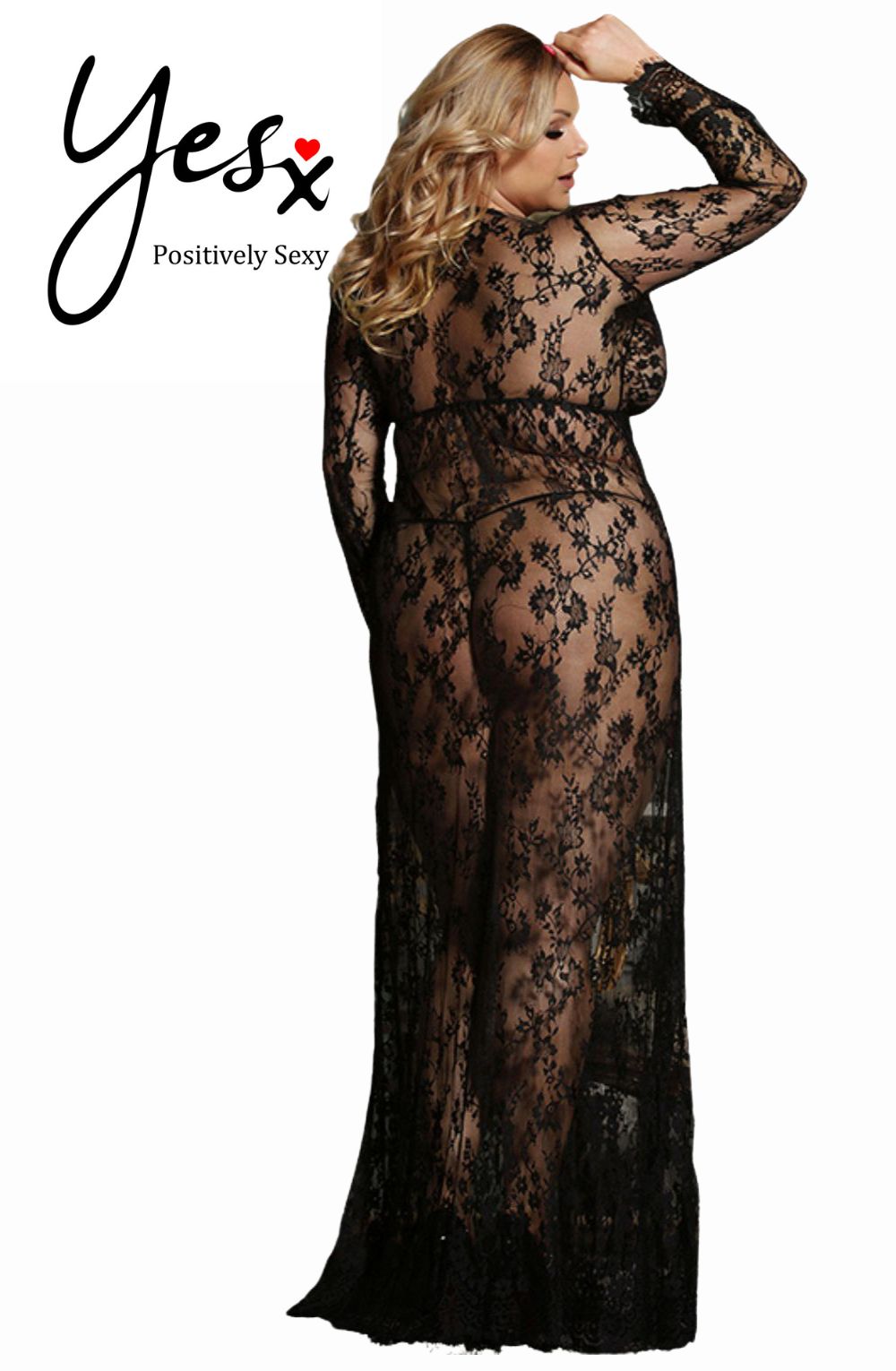 Yesx Yx826Q Long Gown & Thong-Katys Boutique