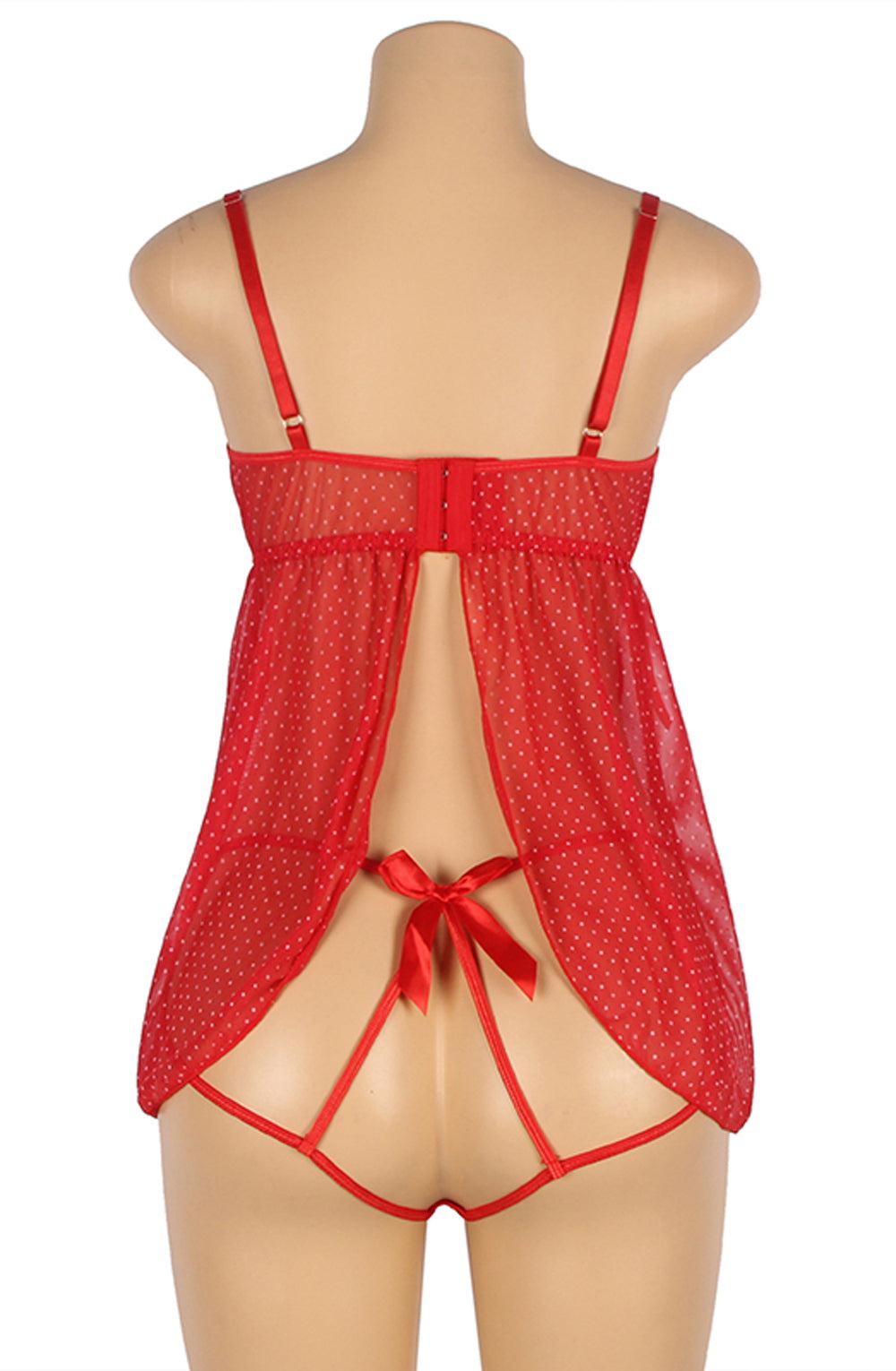 Yesx Yx841 Red Babydoll Set-Katys Boutique