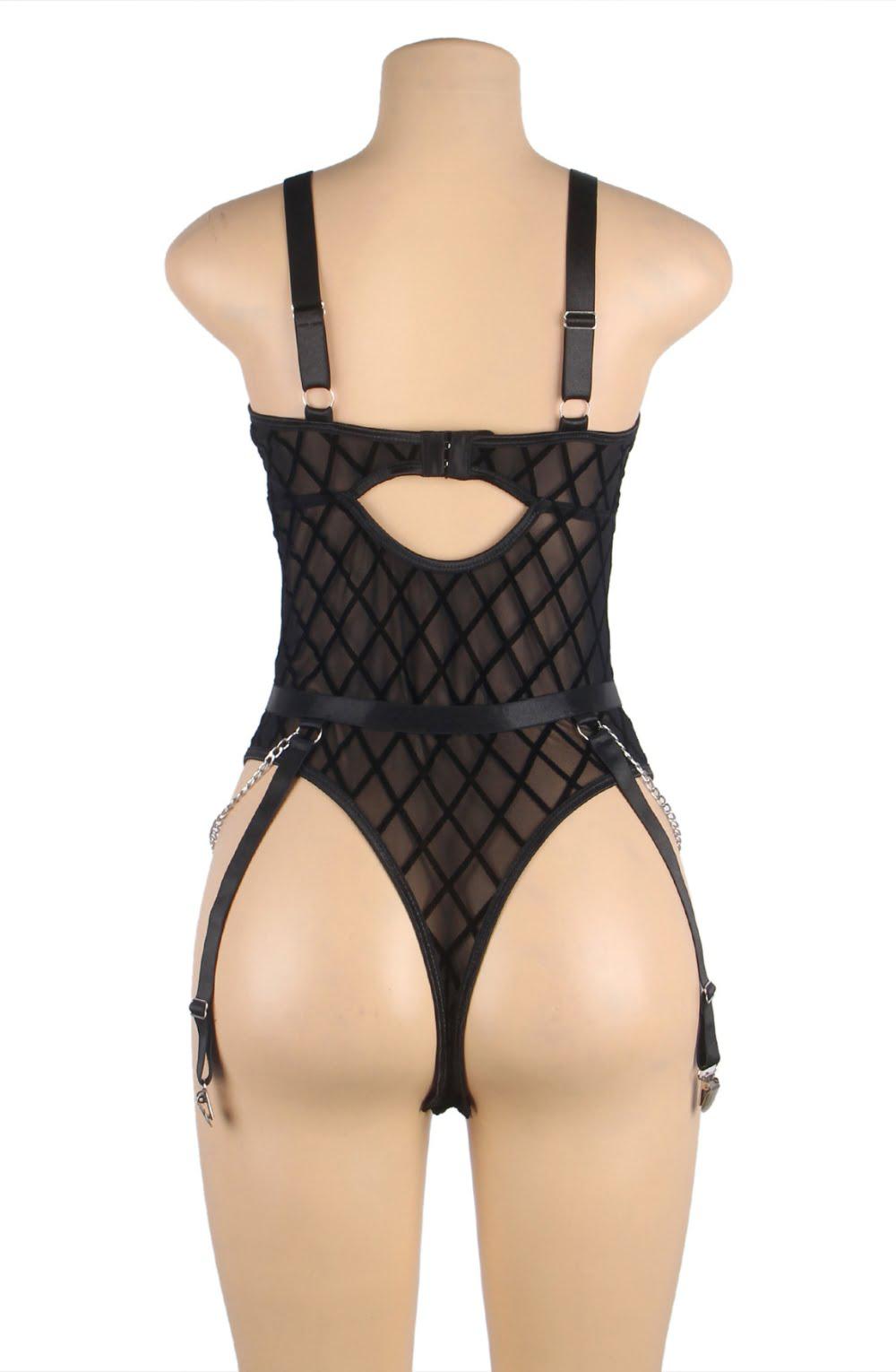 Yesx Yx846 Black Bodysuit-Katys Boutique
