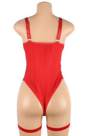 Yesx Yx858 Red Bodysuit-Katys Boutique