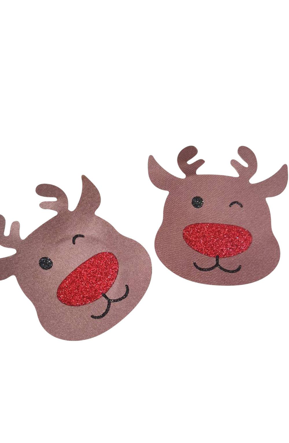 Yesx Yx960 Brown/Red Reindeer Nipple Covers-Katys Boutique