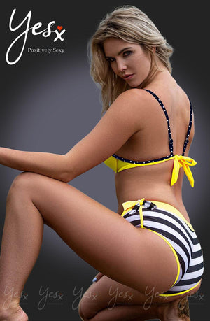 Yesx Yx963 Bikini 3 Piece Set Yellow-Katys Boutique