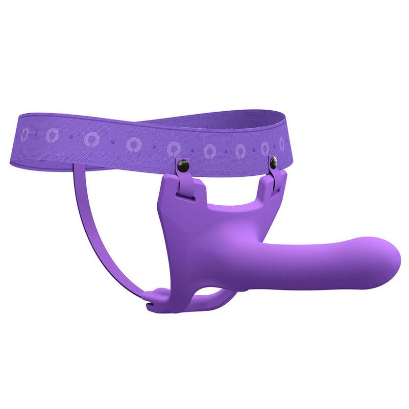 Zoro Silicone Strap on System With Waistbands Purple 5.5 Inch-Katys Boutique